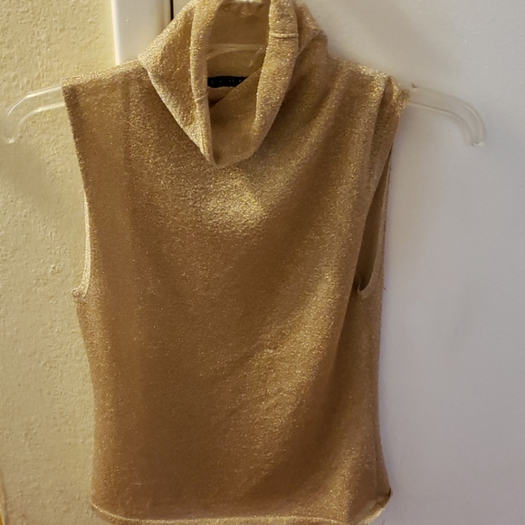 Theory Tops - Shimmery gold top